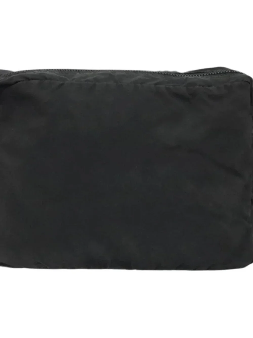 PRADA Shoulder Bag Nylon Black Silver Auth ka4043